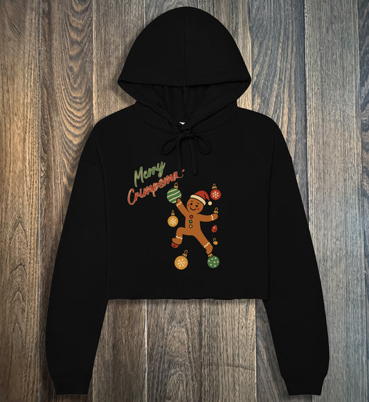 "A Merry Crimpmas" - Cropped Hoodie