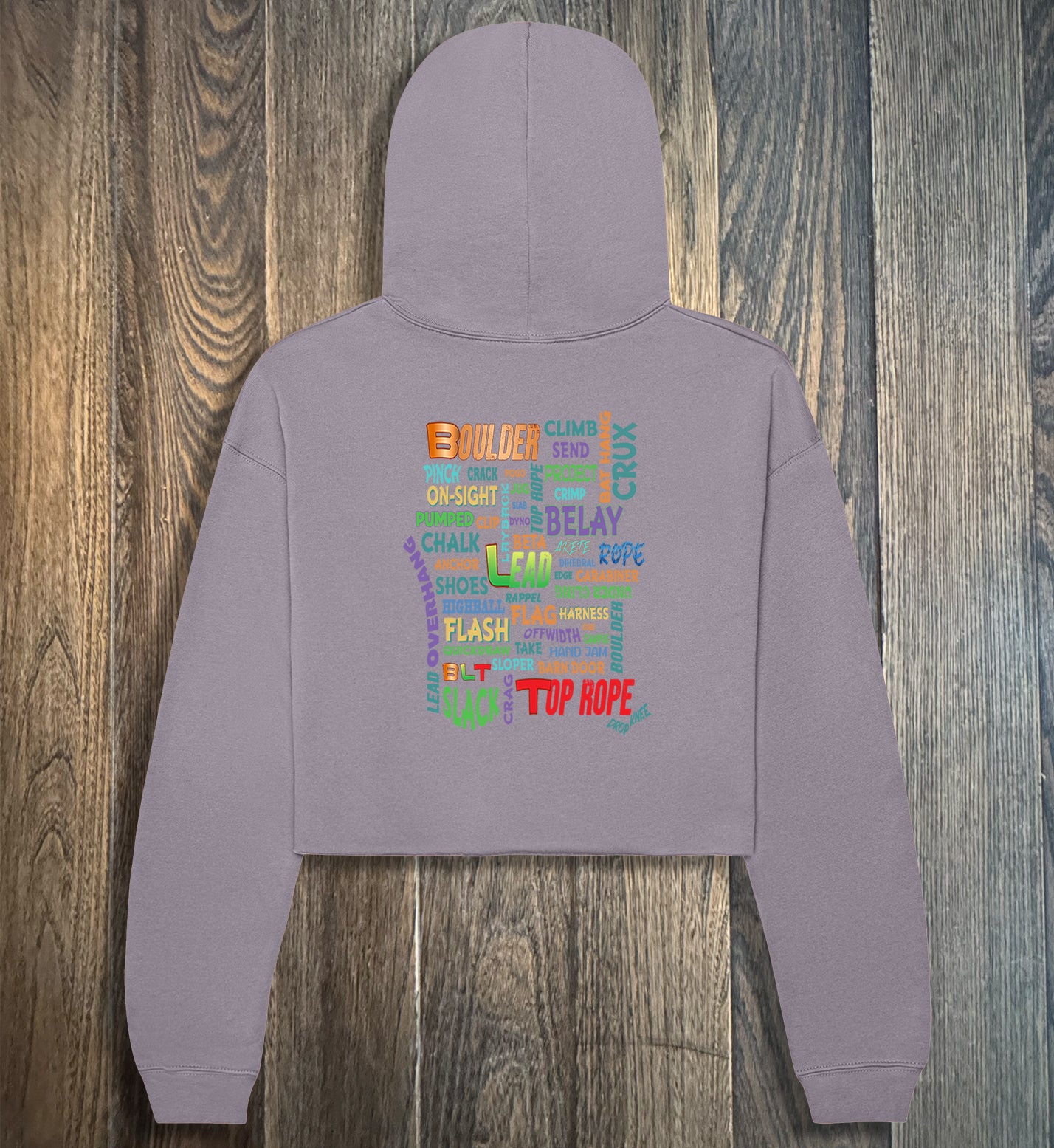 "Lingo" - Cropped Hoodie